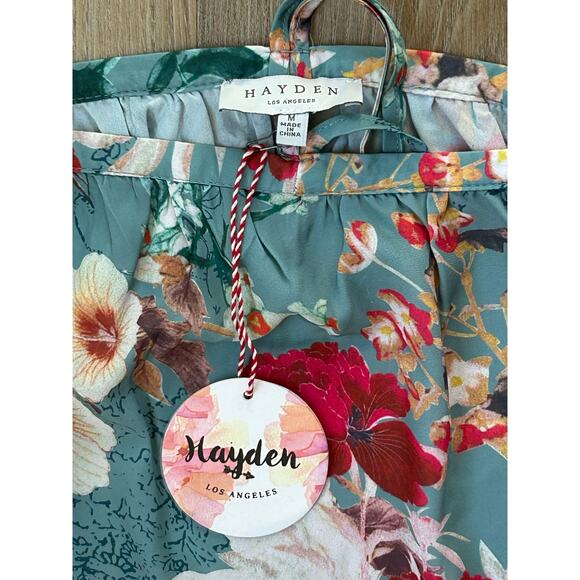 Hayden Los Angeles Off the Shoulder‎ Flower Blouse Size M - Picture 5 of 8